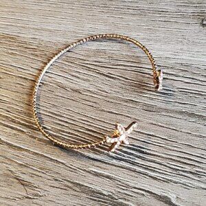 Rose Gold Starfish Cuff Bracelet
